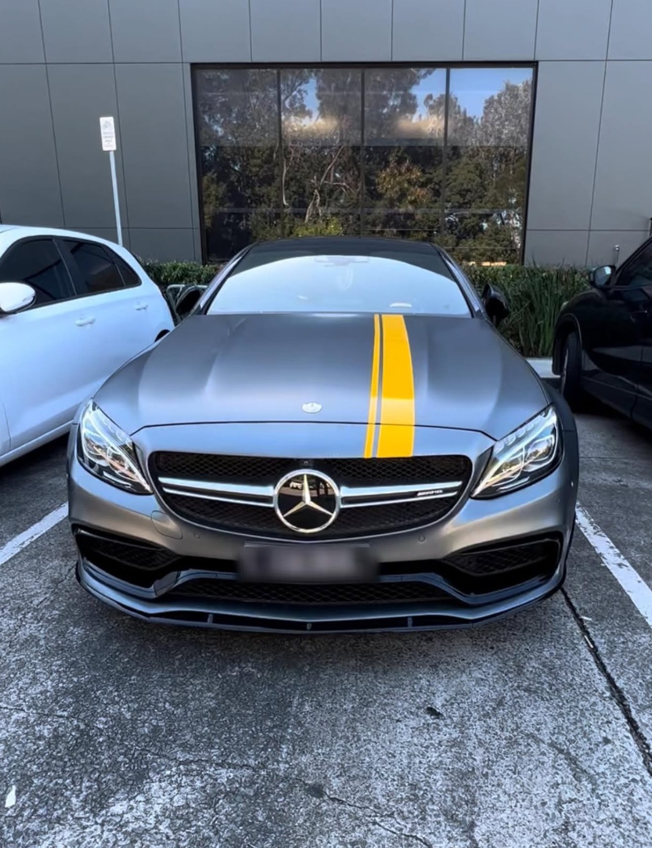 Mercedes C63 AMG detailed in North Brisbane